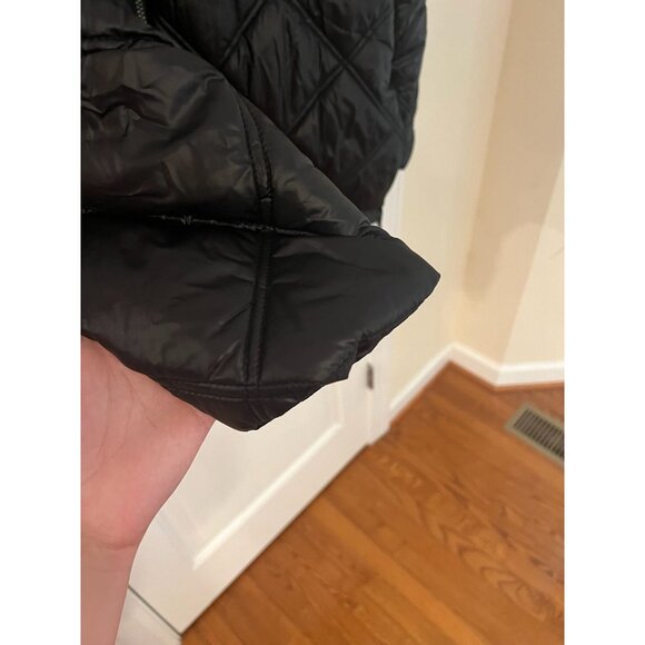 Kenneth Cole Women's Short Quilted Puffer Jacket Black Size L - Picture 3 of 7